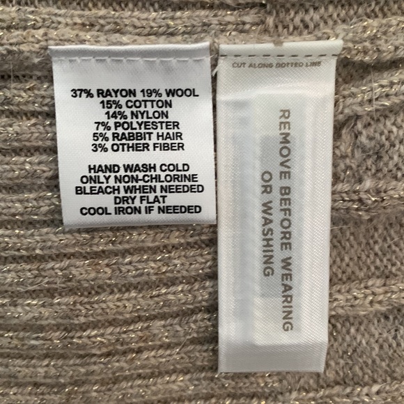 Loft long sleeve v-deck gold sweater, size L - Picture 6 of 6